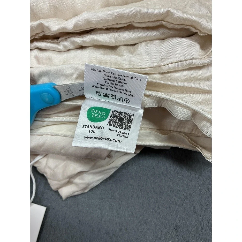 Cozy Earth Duvet Cover Queen/Full Oat Beige Bamboo Solid Modern‎ Adults Bedroom